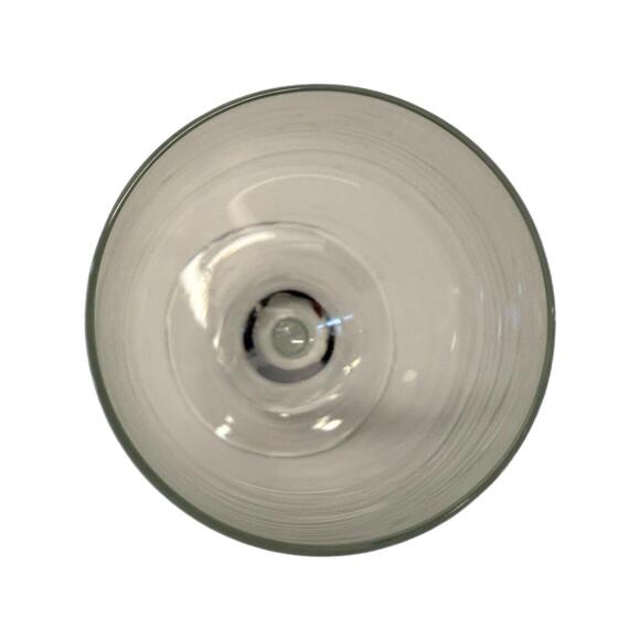 Set of 5 Vintage 7.75” Clear Glass Stemmed Wine Glasses - Picture 2 of 3